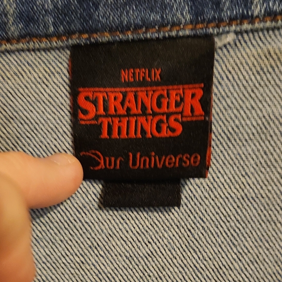 Stranger Things Our Universe Eddie Munson Hellfire Club Denim Vest , Size M - Picture 3 of 6